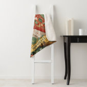 Feestelijke gebladerte uil gepersonaliseerd sherpa deken (In situ)