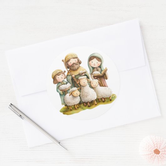 Feestelijke geboorte Stickers (Envelop)