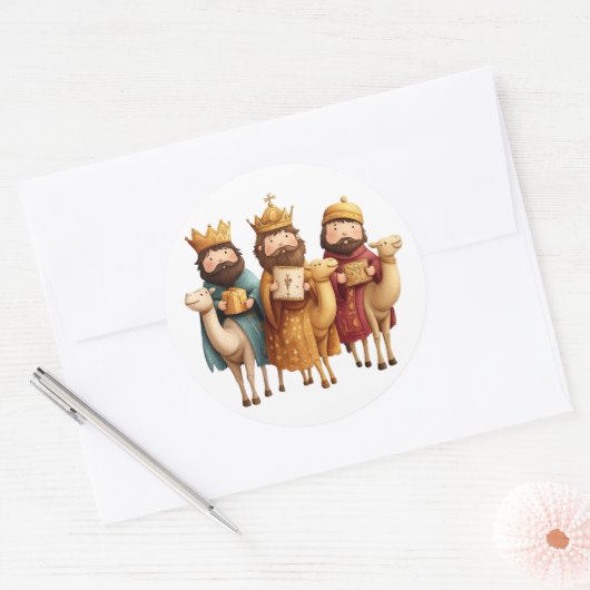 Feestelijke geboorte Stickers (Envelop)