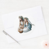 Feestelijke geboorte Stickers (Envelop)