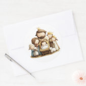 Feestelijke geboorte Stickers (Envelop)