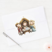 Feestelijke geboorte Stickers (Envelop)