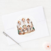 Feestelijke geboorte Stickers (Envelop)