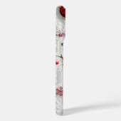 Feestelijke gebreide sneeuwman kerstvakantie Case-Mate iPhone case (Achterkant / Rechts)