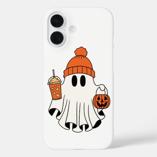 Feestelijke Geest met Pompoenen Mand & IJskoude La Case-Mate iPhone Case (Achterkant)