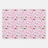 Feestelijke geiten met Kerstmis Inpakpapier Vel (Voorkant 3)