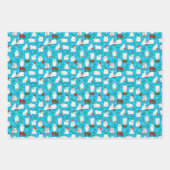 Feestelijke geiten met Kerstmis Inpakpapier Vel (Voorkant 2)