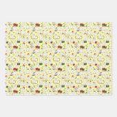 Feestelijke geiten met Kerstmis Inpakpapier Vel (Voorkant)