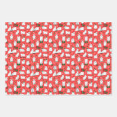 Feestelijke geiten met Kerstmis Inpakpapier Vel (Voorkant 3)