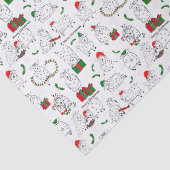 Feestelijke geiten met Kerstmis Tissuepapier (Detail)