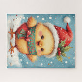 Feestelijke Gele Kuiken Legpuzzel (Horizontaal)