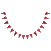 Feestelijke Gelukkige Moeders Dag Rode Ster Bursts Vlaggetjes (Alle)