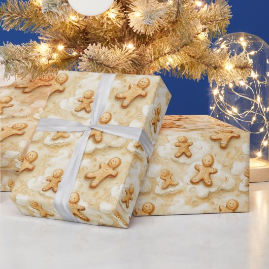 Feestelijke Gemberkoek Koekje Werveling Cadeaupapier (Feestdagen)