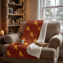 Feestelijke Gemberkoekman & Breipatroon Kerst Sherpa Deken