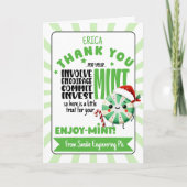 Feestelijke genieten van Mint Holiday Kaart met aa (Voorkant)