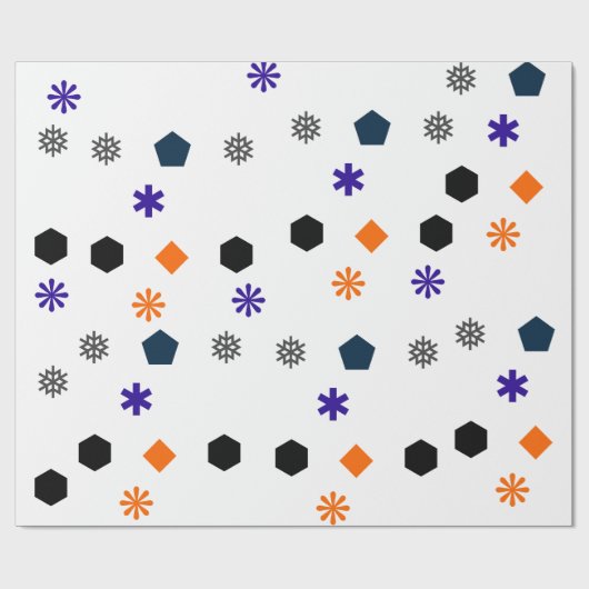 Feestelijke geometrische cadeauverpakking cadeaupapier (Vlak)