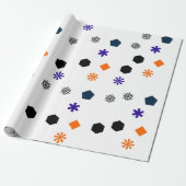 Feestelijke geometrische cadeauverpakking cadeaupapier (Uitgerold)