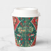 Feestelijke Geometrische Charm Kerst Papier Cup Papieren Bekers (Rechts)