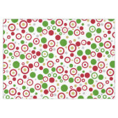 Feestelijke geometrische kerst rood groen zilver g tafelkleed (Voorkant (Horizontaal))