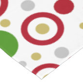 Feestelijke geometrische kerst rood groen zilver g tafelkleed (Gekanteld)