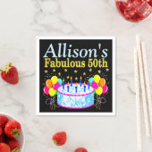 FEESTELIJKE GEPERSONALISEERDE 50E VERJAARDAG SERVE SERVET (Insitu)