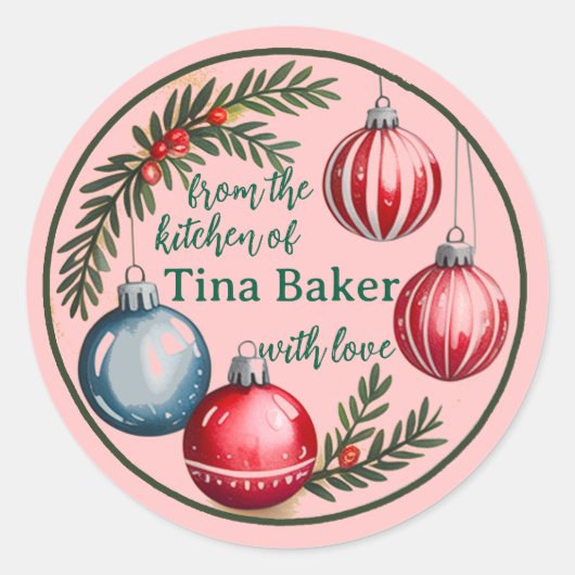 Feestelijke Gepersonaliseerde Aangepaste Labels Va (Voorkant)