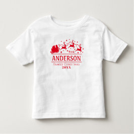 Feestelijke Gepersonaliseerde Familie Kerstvakanti Kinder Shirts