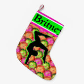 FEESTELIJKE GEPERSONALISEERDE GYMNASTIEK KERSTKOUS KLEINE KERSTSOK (Voorkant (Hangend))