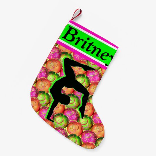 FEESTELIJKE GEPERSONALISEERDE GYMNASTIEK KERSTKOUS KLEINE KERSTSOK (Voorkant (Hangend))