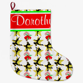 FEESTELIJKE GEPERSONALISEERDE KUNSTSCHAATSEN KOUS GROTE KERSTSOK