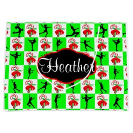 FEESTELIJKE GEPERSONALISEERDE SCHAATSEN GESCHENK T LARGE CADEAUTASJE