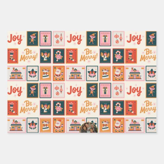 Feestelijke Geschenk Wrap Sheets met Kerstmis Inpakpapier Vel (Voorkant 2)