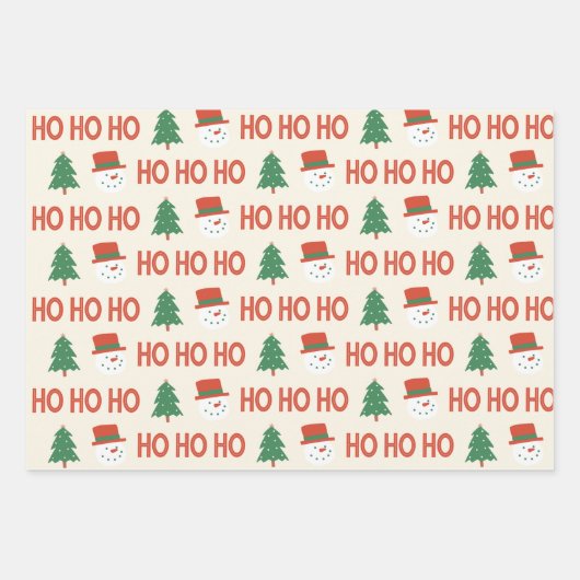 Feestelijke Geschenk Wrap Sheets met Kerstmis Inpakpapier Vel (Voorkant)