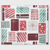 Feestelijke geschenkdozen Naadloos patroon Cadeaupapier (Vlak)