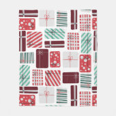 Feestelijke geschenkdozen Naadloos patroon Fleece Deken (Voorkant)