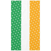 Feestelijke gestippelde heldere citroen Limoen wit Tafelkleed (Voorkant)