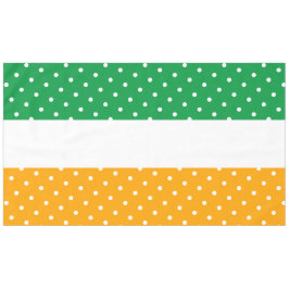 Feestelijke gestippelde heldere citroen Limoen wit Tafelkleed