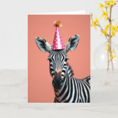 Feestelijke gestreepte feestkaart kaart (Gele Bloem)