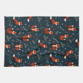 feestelijke geveegde vakantiepatroon theedoek (Horizontaal)