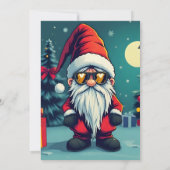 Feestelijke gezellige kerstkabouter in Vermomming (Achterkant)