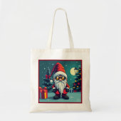 Feestelijke gezellige kerstkabouter in Vermomming Tote Bag (Voorkant)