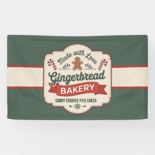 Feestelijke Gingerbread bakkerijtaarten taart koek Spandoek