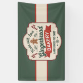 Feestelijke Gingerbread bakkerijtaarten taart koek Spandoek (Verticaal)