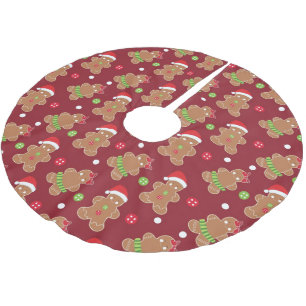 Feestelijke Gingerbread Cookie Pattern Kerstboom Rok