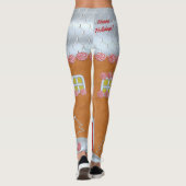 Feestelijke Gingerbread House Funny Christmas Legg Leggings (Achterkant)