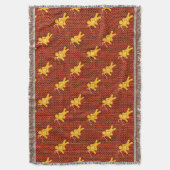 Feestelijke Gingerbread Man & Knit Patroon Kerstmi Deken (Voorkant Verticaal)