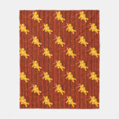 Feestelijke Gingerbread Man & Knit Patroon Kerstmi Fleece Deken (Voorkant)