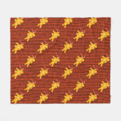 Feestelijke Gingerbread Man & Knit Patroon Kerstmi Fleece Deken (Voorkant (Horizontaal))