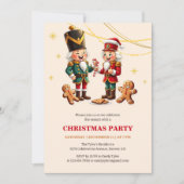 Feestelijke Gingerbread Notenkraker Kerstfeest Kaart (Voorkant)