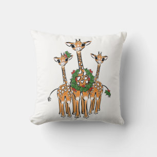 feestelijke Giraffes voor kerstfeestdagen, met ade Kussen